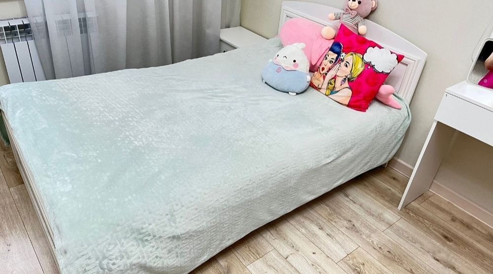 Белая кровать 200×120