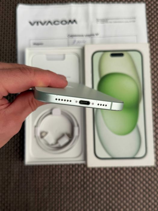 ГАРАНЦИЯ! iPhone 15 PLUS + лизинг от 15€/мес Green  128gb