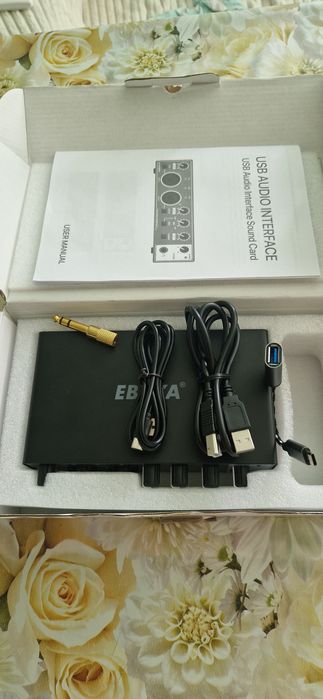Звукова карта EBXYA 24-битова/192 kHz USB, MIC/XLR/линейни входове