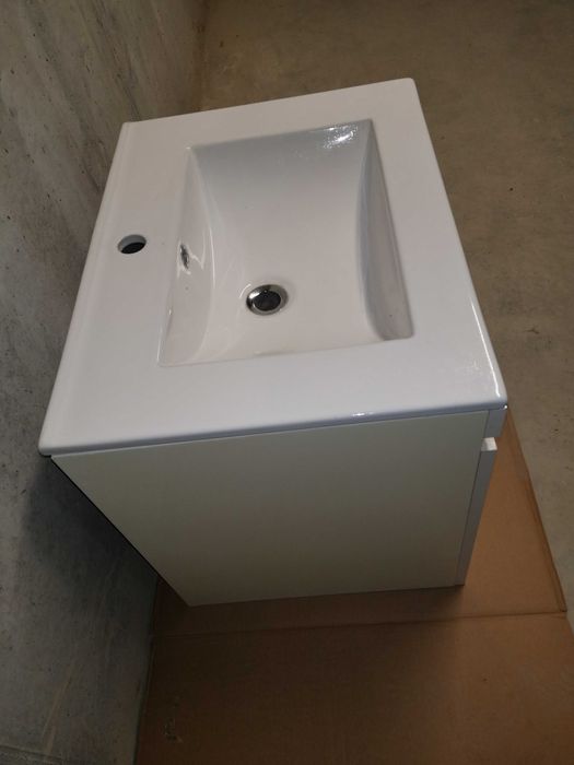 Vand mobilier baie fara lavoar, PAL, alb, NOU