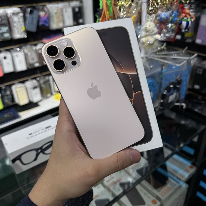 iPhone 16ProMax Desert 256gb Dual Sim 91% kar Bor