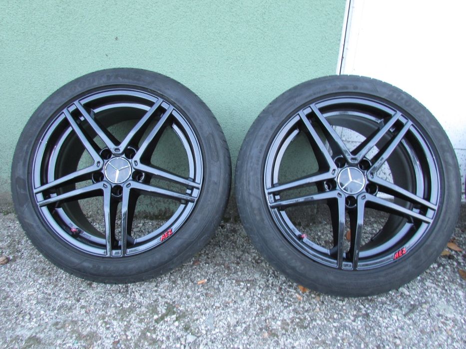 17" оригинални джанти за Мерцедес и ВАГ групата  "AEZ", 5x112 с гуми "