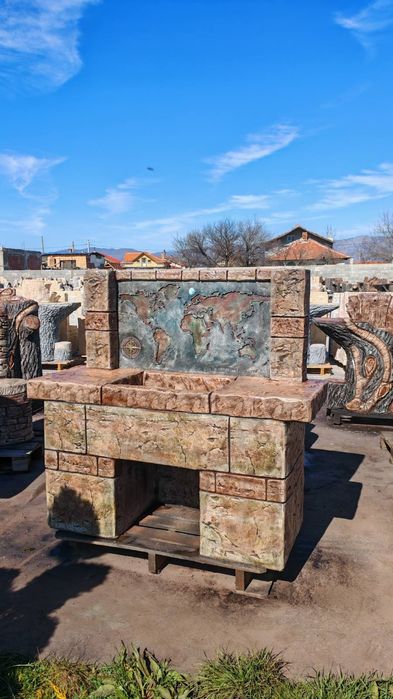 Градинска мивка от щампован бетон