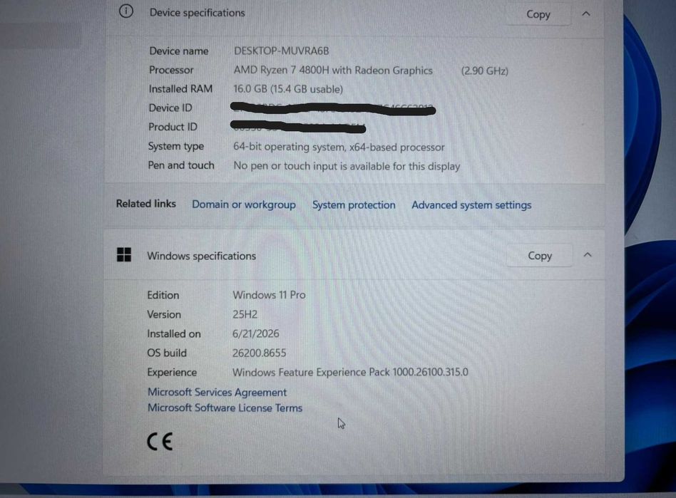 Laptop Asus TUF Gaming A15 - Ryzen 7 4800H - RTX 2060 6GB - 16 GB RAM - SSD 1 TB + Cooler Thermaltake + Mouse Razer