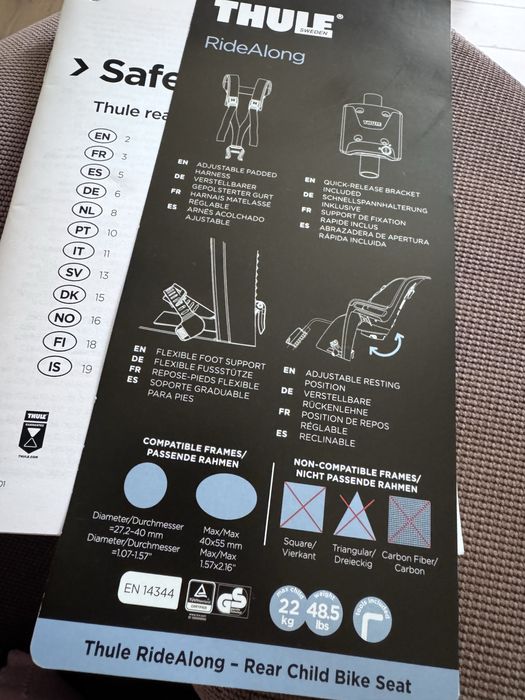 Suport bicicleta Thule RideAlong nou