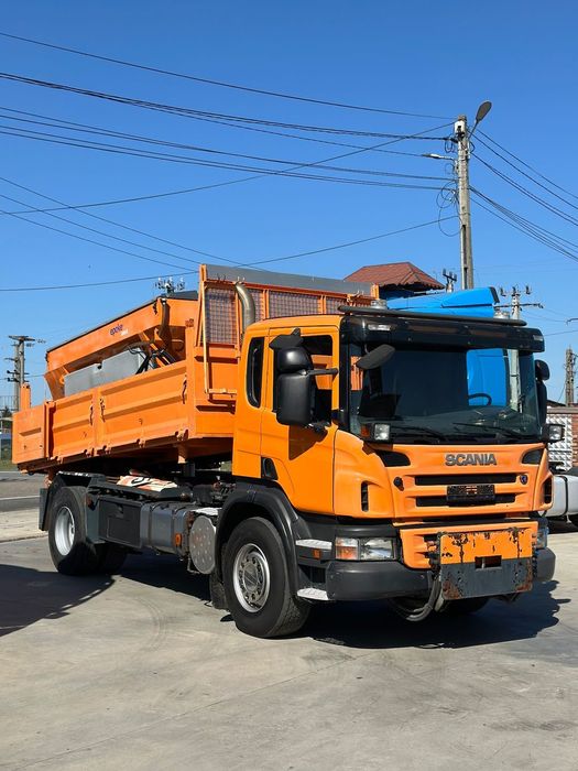 Scania MAN SCAIA P310 basculabil 3 lateral + sărăriță dezapezire