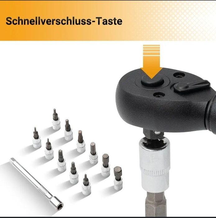 Cheie dinamometrică TOOLMAYS pentru bicicletă și motocicletă, 1/4 inch