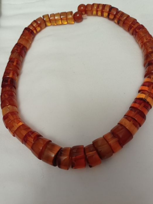 Бусы  янтарные советского времени