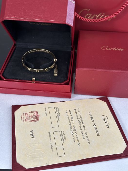 Золотой браслет Cartier 750 пробы