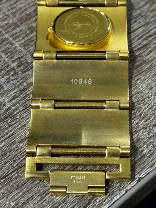 дамски часовник Roberto Cavalli Timewear (Златист / Кожа питон)