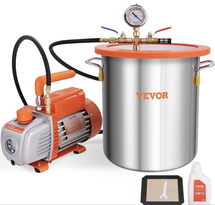 Set Camera de Vid si Pompa VEVOR, 5 Gali, 3.5CFM, Motor Cupru, 150W