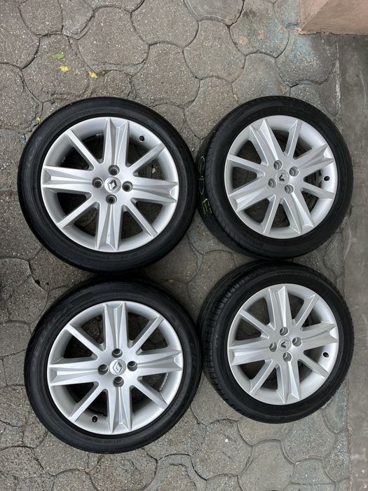 Jante aliaj 4x100mm, anvelope vara 205/50 R17, Renault Megane 2, Scenic, Dacia Logan, Sandero, Opel