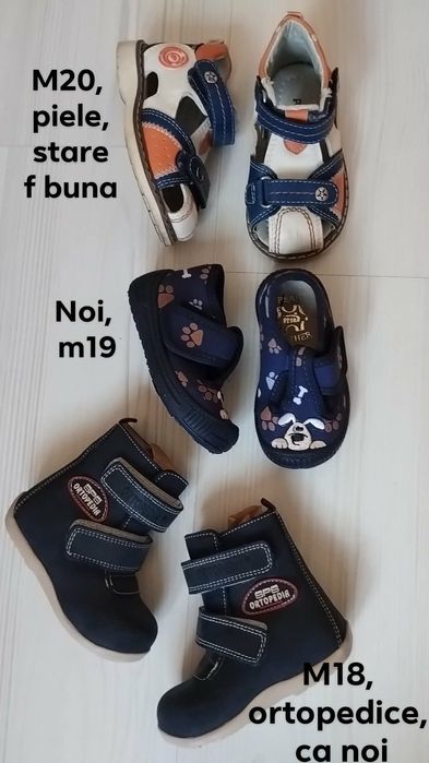 Lot încălțăminte băiețel m18-21 (7 perechi, majoritatea din piele)