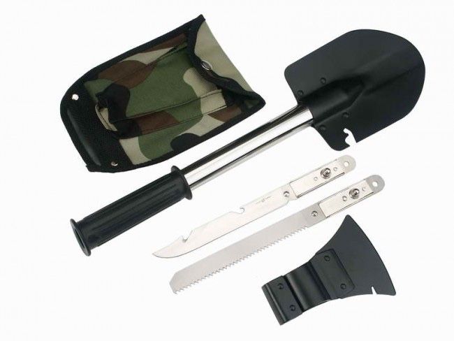 Туристический набор 4 в 1 (лопата, топор, пила, нож)