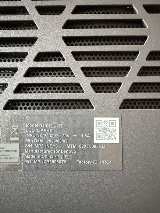 Lenovo LOQ 15APH8