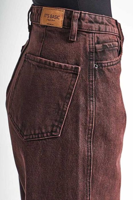 Хаки skater джинсы с высокой посадкой - Турция