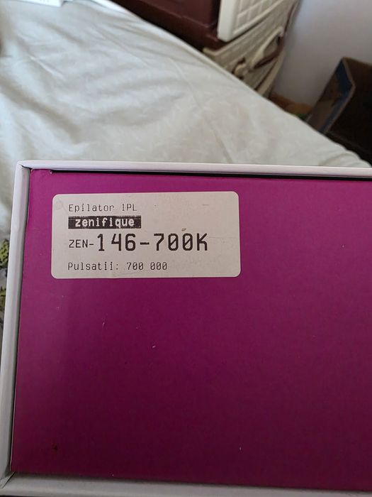 Epilator IPL Zenifique, 700.000 pulsații, aproape nou