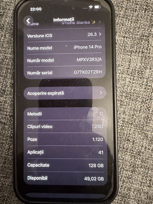 Iphone 14 pro Black 128 gb