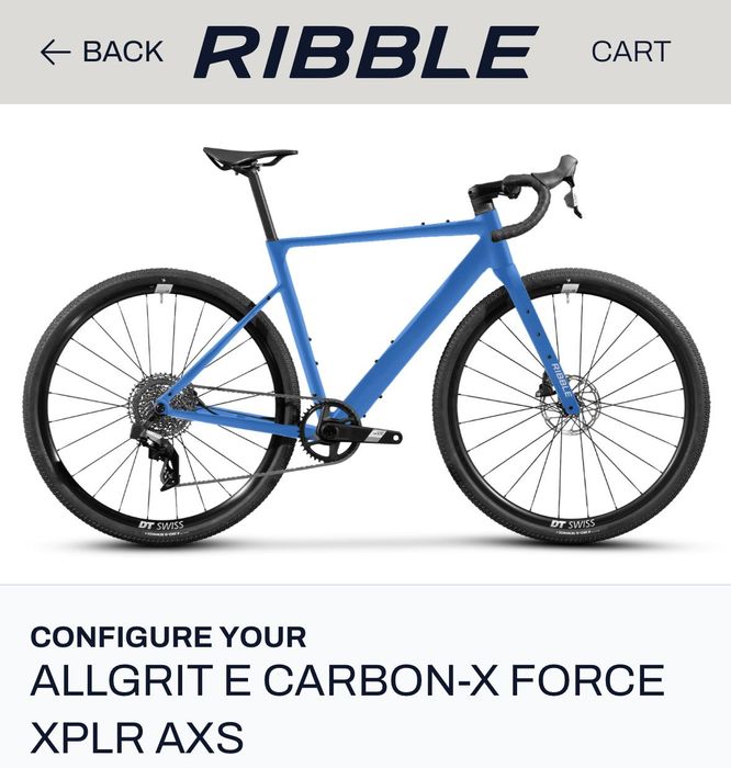 Bicicleta electrică E- Gravel Ribble ALLGRIT E CARBON-X FORCE XPLR AXS