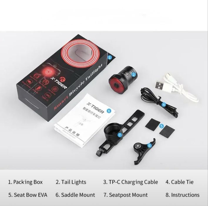 Smart (умный) Вело фонарь