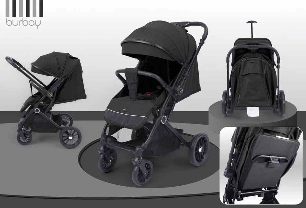 Новая прогулочная коляска чемодан от бренда Burbay