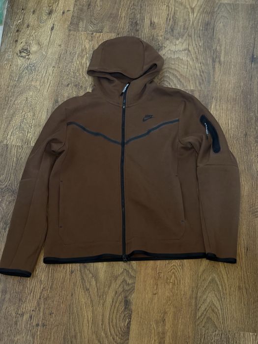 Nike tech fleece brown Top tracksuit Оригинален!