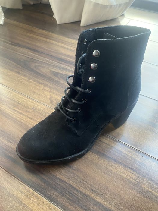 Черен ток дамски обувки