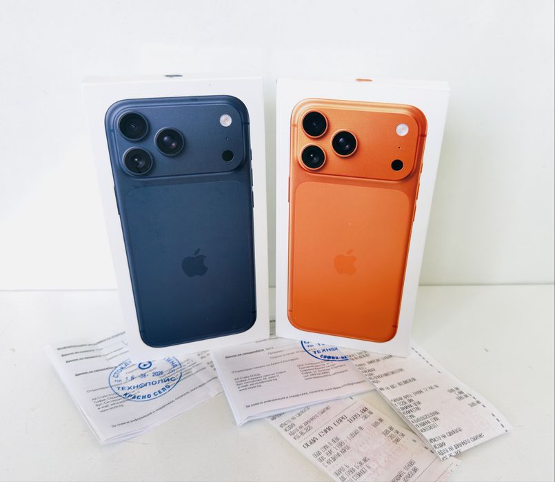 НОВ! iPhone 17 Pro Max 512GB Orange / Blue 2г.ГАРАНЦИЯ Технополис!