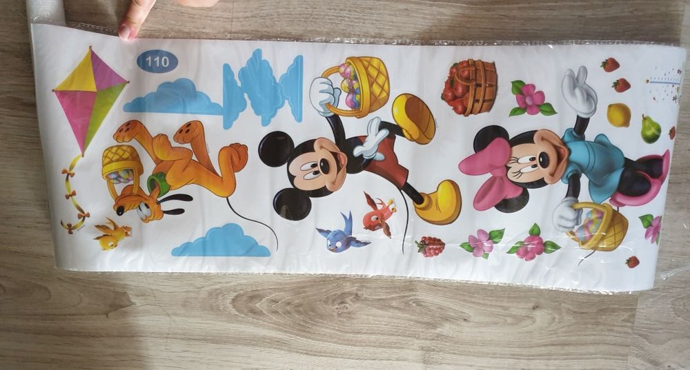 Стикери метър за стена мики маус и мини маус