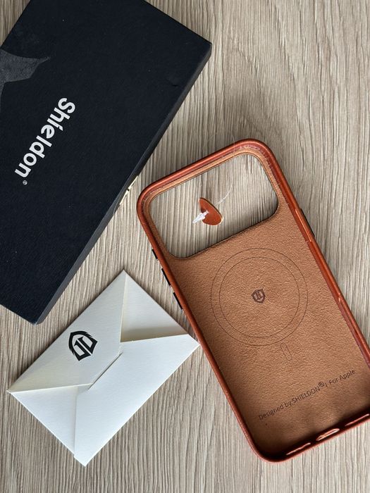 Husă iPhone 17 Pro Max din piele naturală, MagSafe – Shieldon