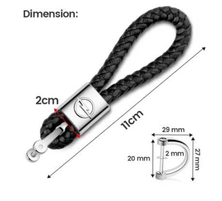 Луксозен кожен ключодържател - Ауди/БМВ/Мерцедес/Тойота/Киа/Пежо/Форд