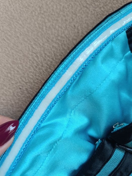 Тюркозена рокля с Черна дантела за парти