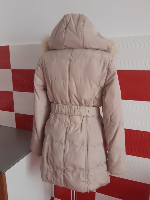 Geaca dama de iarnă bej nude