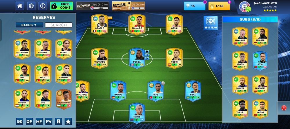 Game Dream lega soccer game