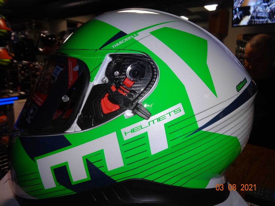 Каска MT Thunder 3 SV Ray пистов мото мотор тъмни очила ПРОМО!