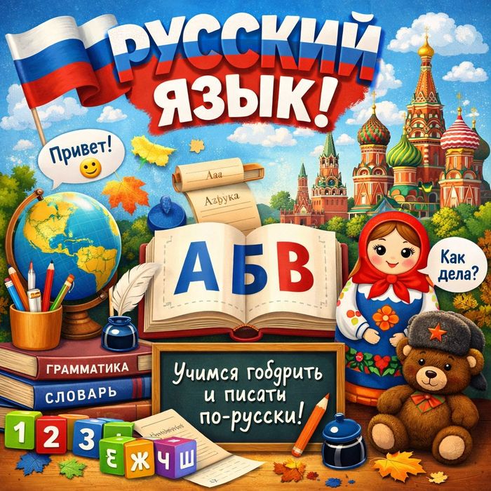 Rus tilidan dars beraman.