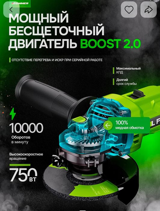 Болгарка аккумуляторная