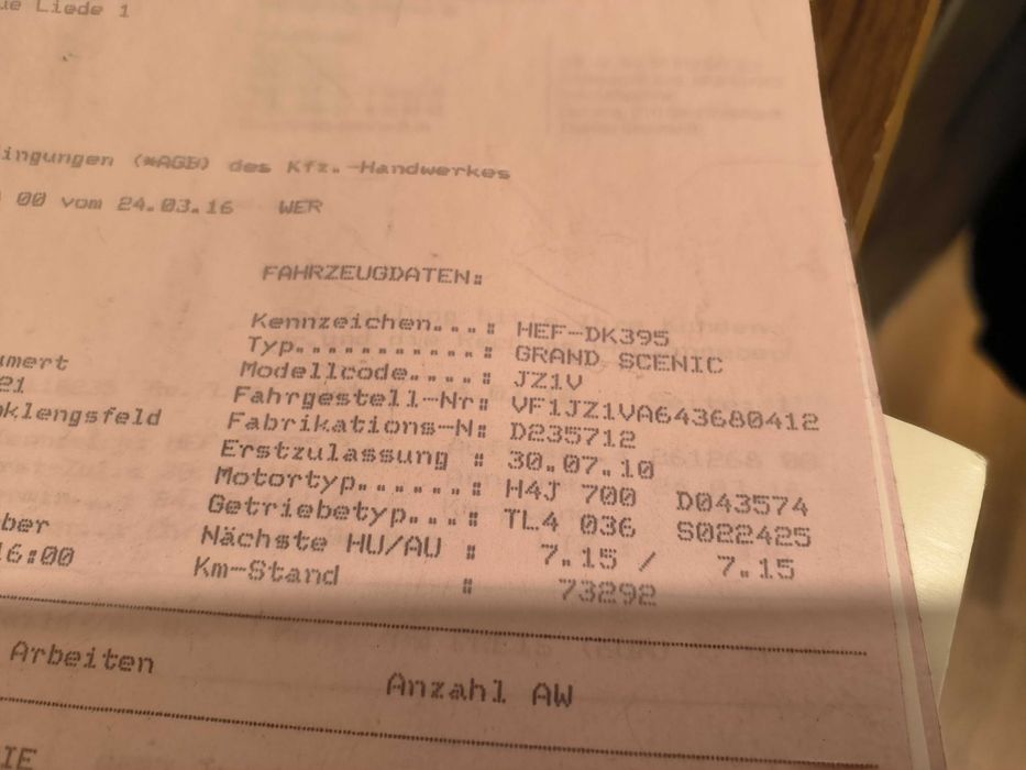 dezmembrez piese auto renault grand scenic 3 1.4 TCE motor HJ4 700