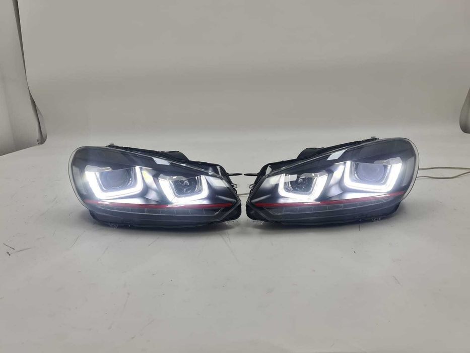 Faruri GTI VW Golf 6 stripe rosu Semnal Dinamic, Garantie, Factura