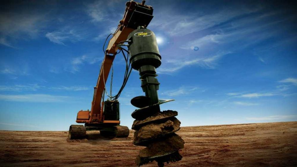 Бурение свай, установка забора, подпорные стенки