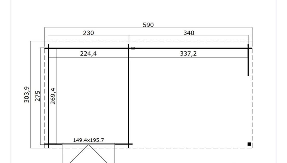 Дървена къща/градински павилион
