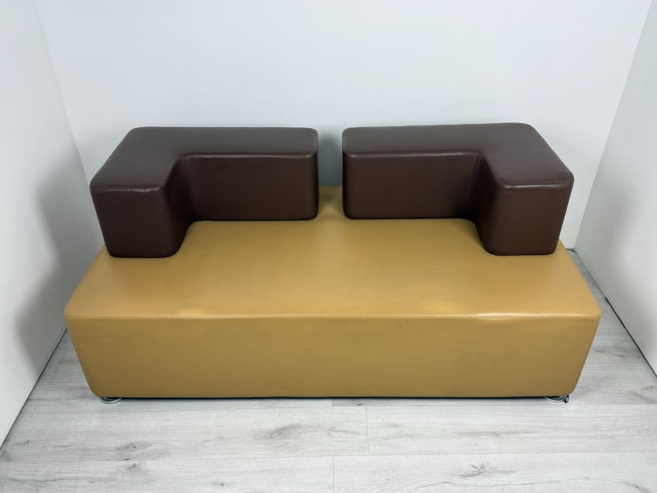 Steelcase немски офис диван с естествена кожа