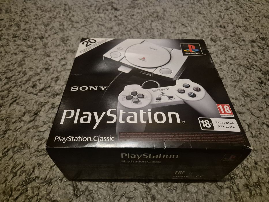 PS Playstation classic  retro  mini clasic Sony 20  jocuri  la cutie