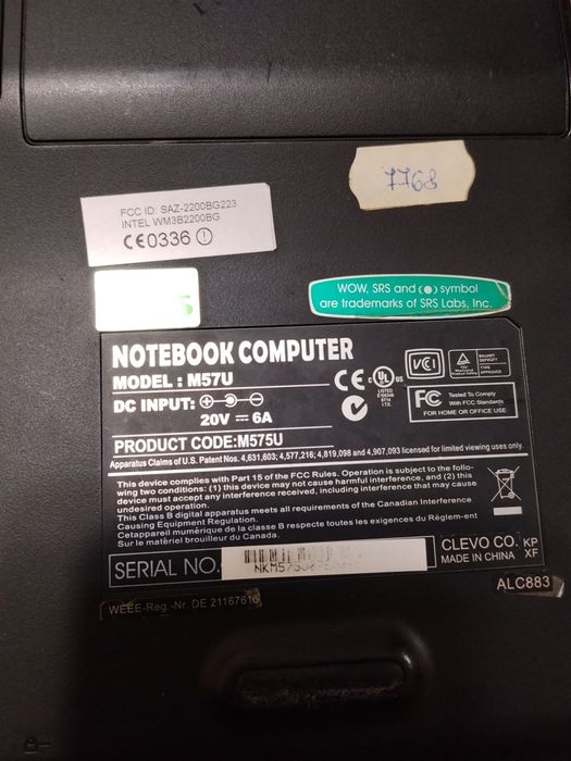 Laptop.    CLEVO