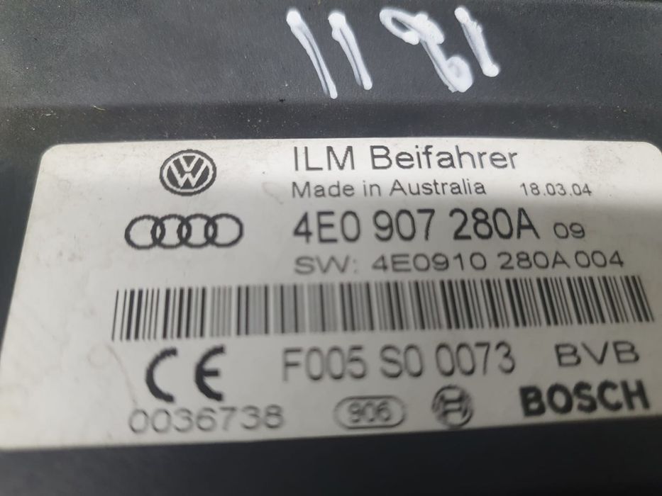 Modul confort 4e0907280A Audi A8 D3/4E (2th facelift) (2007 - 2010) 3.0 tdi ASB