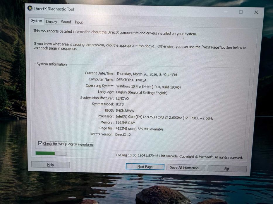 Hope Amanet P10/Laptop Gaming Lenovo Legion Y540 i7 9th 17.3" GTX 1650