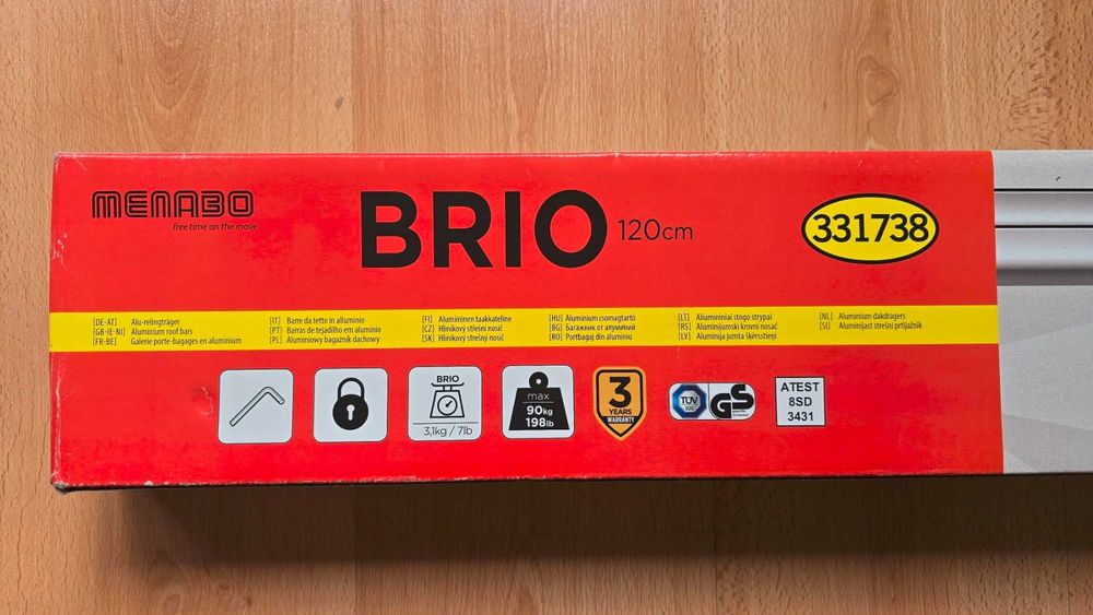 Напречни греди за автомобил MENABO Brio
