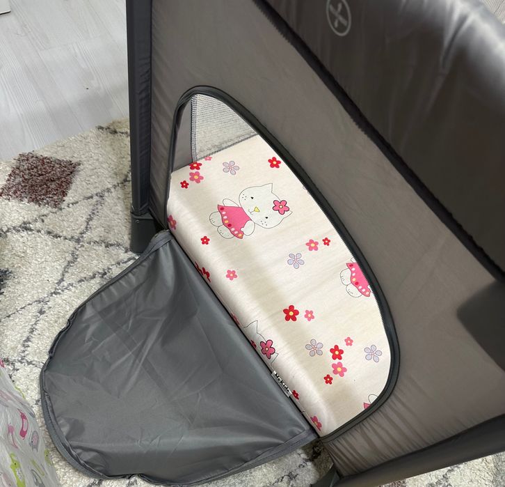 Patut / țarc pliabil Noriel + saltea extra, asternut si pături