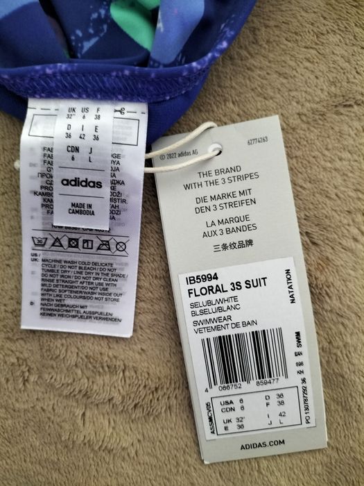 Costum de baie Adidas FLORAL Suit, mărimea 36