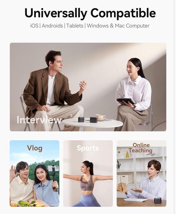 Петличный микрофон Hollyland Lark M2S Combo